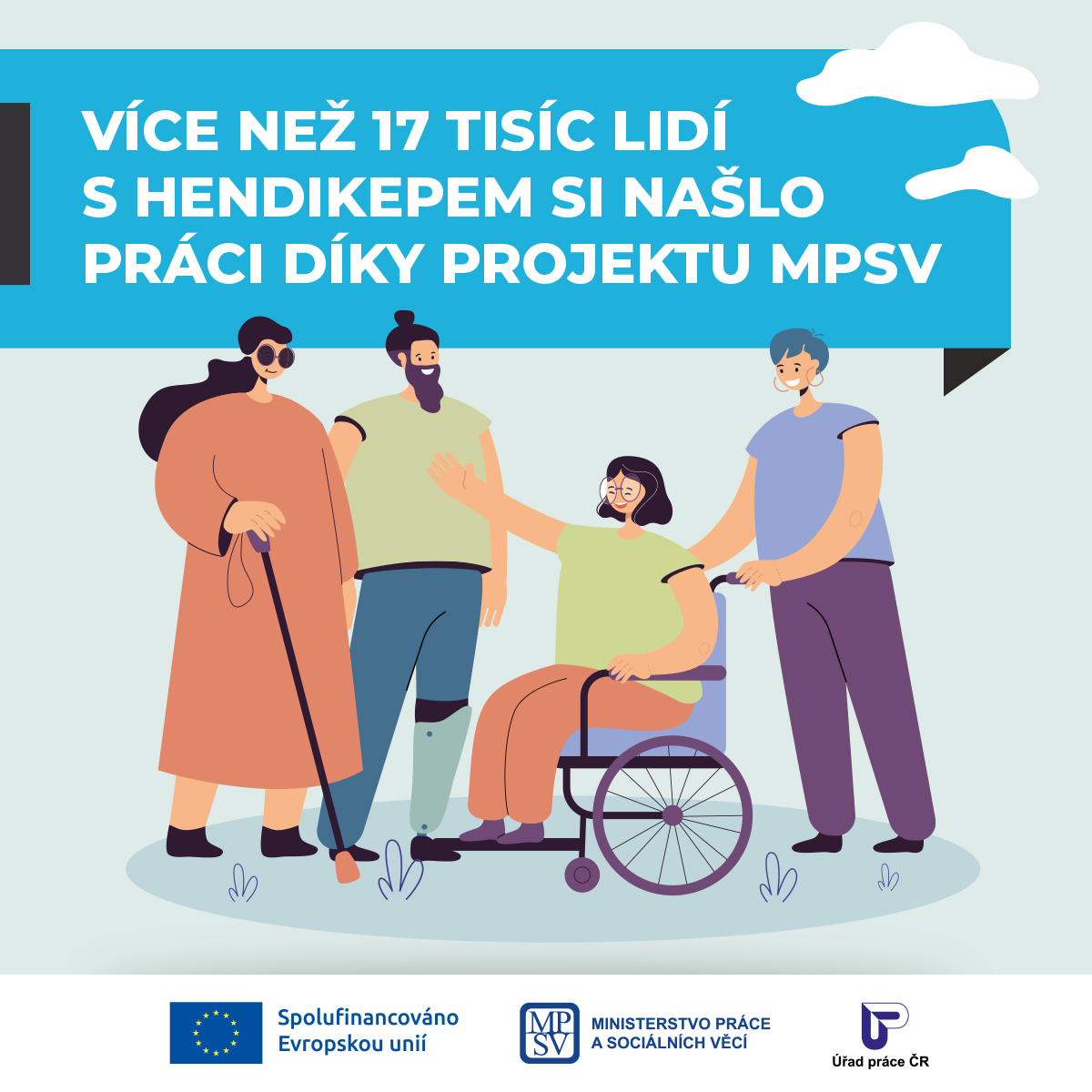 Více než 17 tisíc lidí s hendikepem si našlo práci díky projektu MPSV