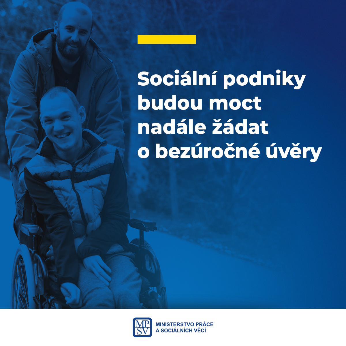 Sociální podniky mohou nadále žádat o bezúročné úvěry