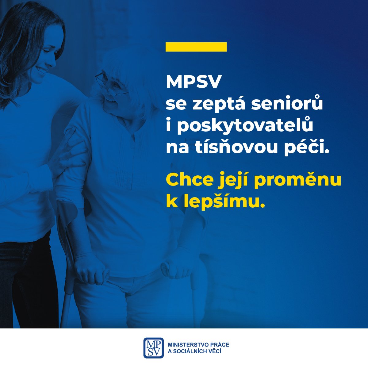 MPSV se zeptá seniorů i poskytovatelů na tísňovou péči. Chce její proměnu k lepšímu