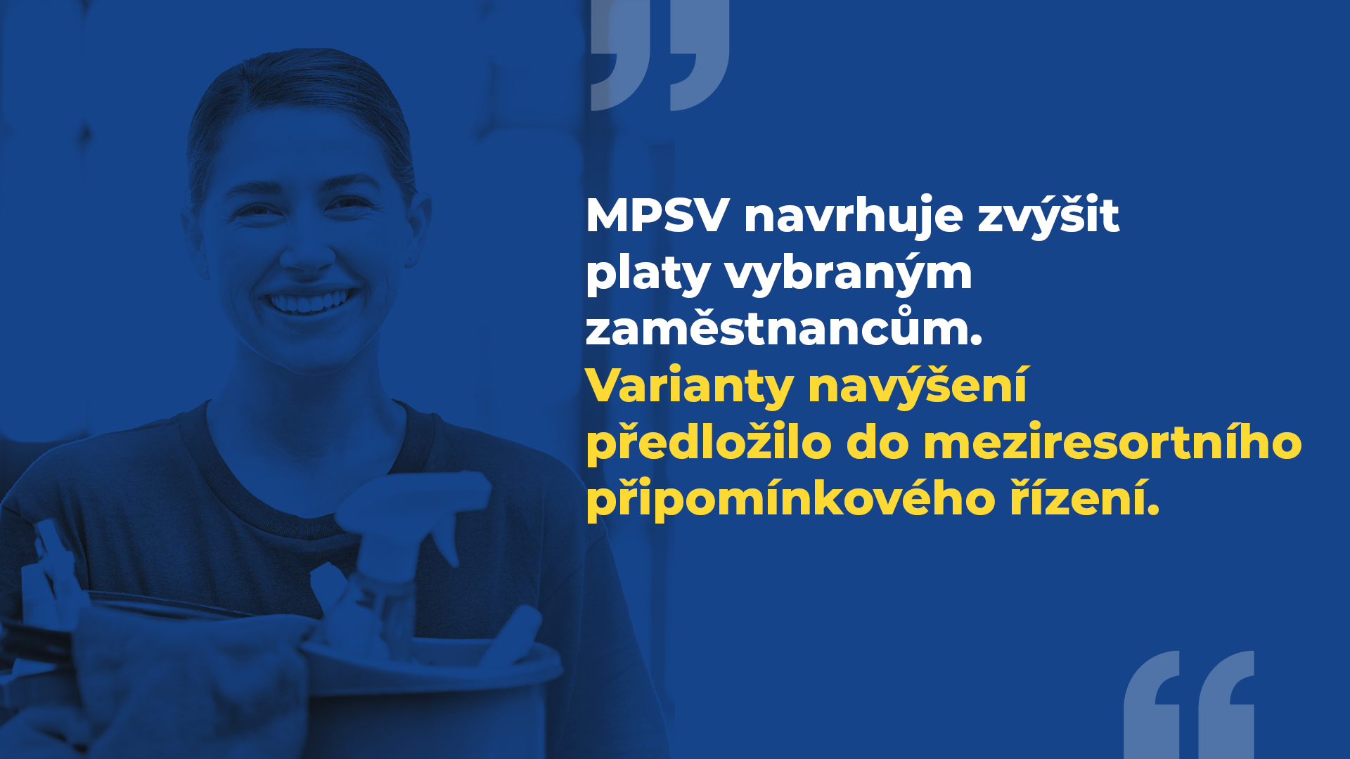 MPSV navrhuje zvýšit platy vybraným zaměstnancům. Varianty navýšení předložilo do meziresortního připomínkového řízení